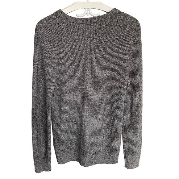 H&M Men’s Gray Knit Sweater Crew Neck Cotton Acrylic Blend Size Small - Picture 2 of 11
